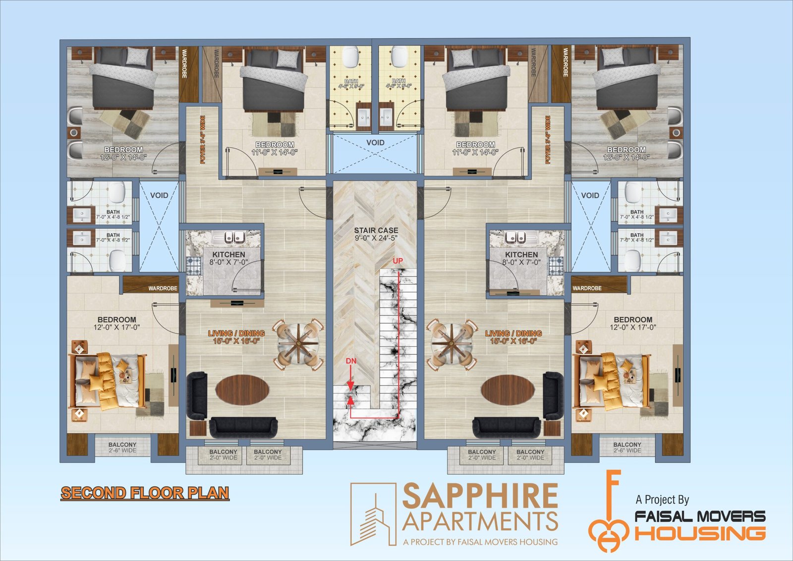 Sapphire 2nd Floor 3 Bed Apartment (1)